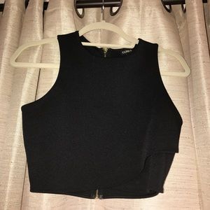 Black crop top